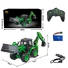 1/14 HUINA 1579 Remote Control Truck Excavator 9CH Loader Two-way Forklift Sound Light Simulation Engineering Car Model Kids Toy 6