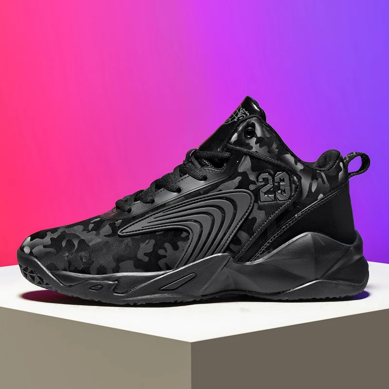 

Профессиональная баскетбольная обувь, мужские Нескользящие высокие кроссовки, удобные баскетбольные кроссовки, женские и мужские камуфляжные уличные кроссовки
