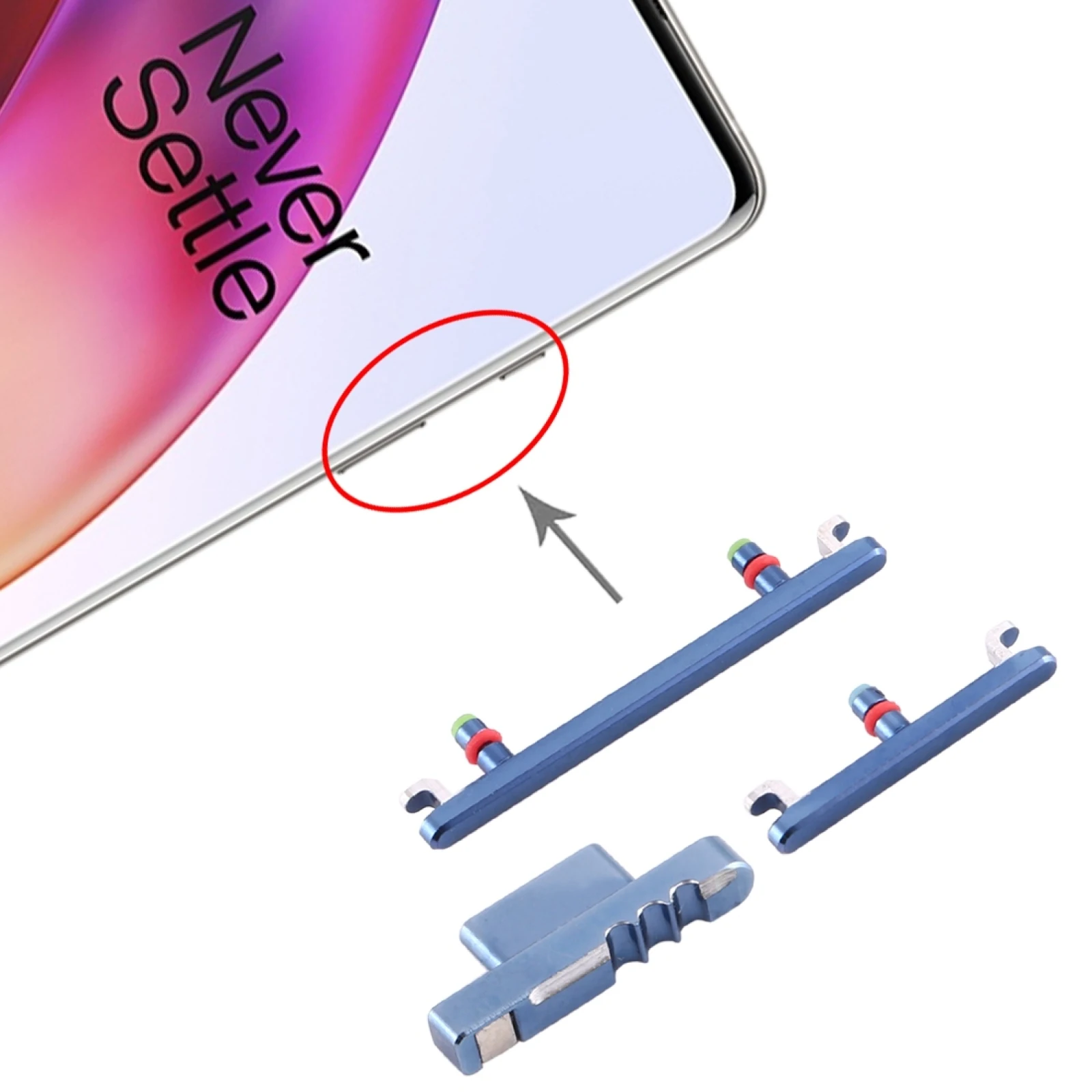 OnePlus 8 용 전원 단추 및 볼륨 조절 단추