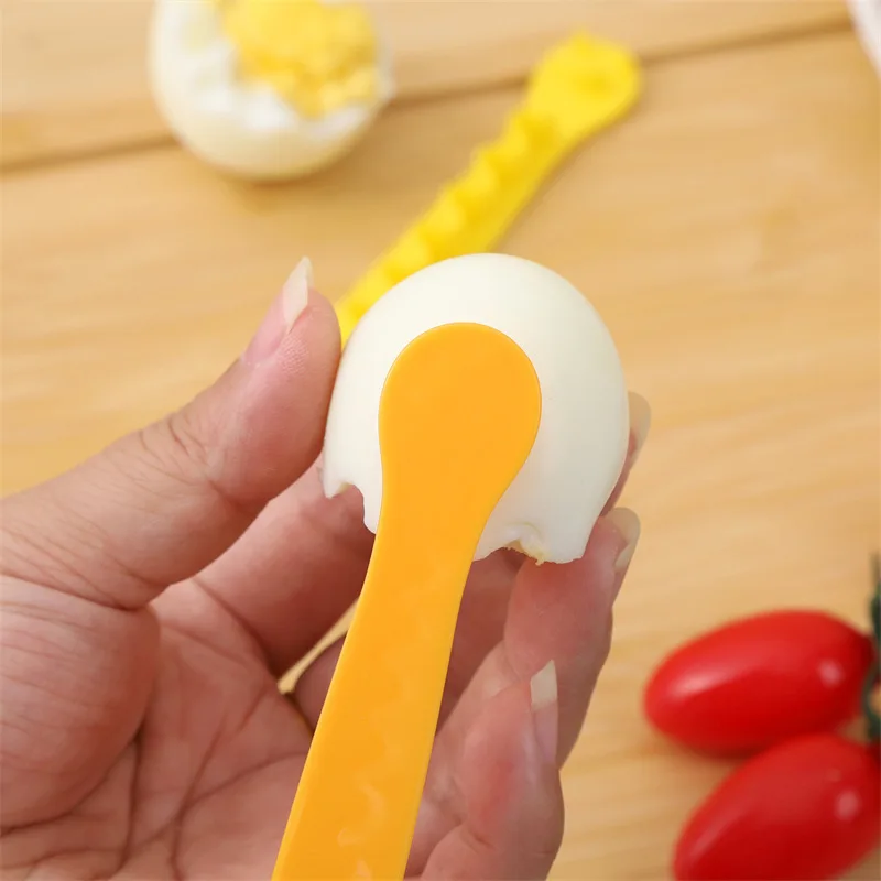 2pcs Fancy Carving Lace Egg Slicer, Carving Lace Cutting Wire Egg Cutter, Perfect for Breakfast and Brunch