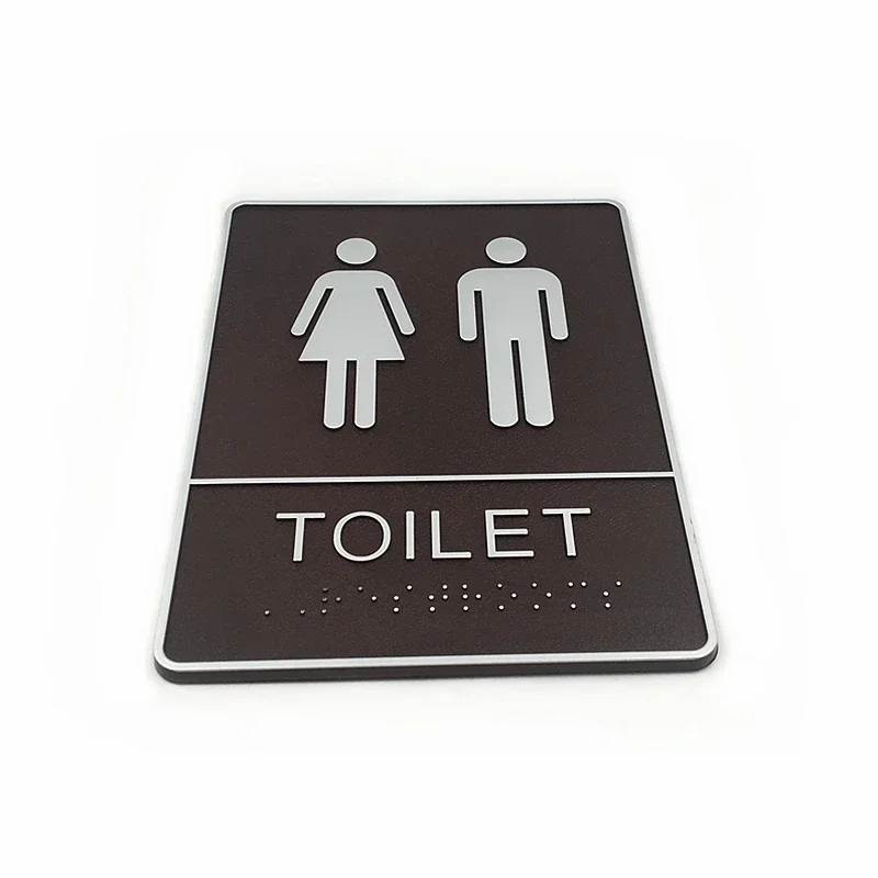 Washroom Directional Signs Creative Restroom Signs Men and Women Bathroom Signage Wall Stickers Toilet Door Plaques