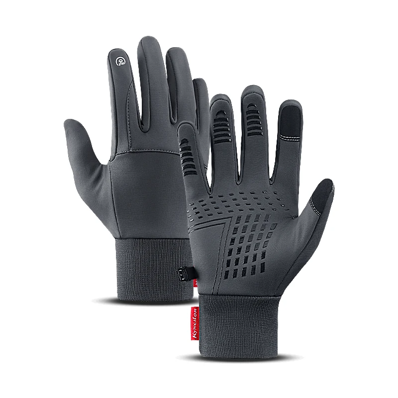 Gants d'hiver hommes cyclisme vélo femmes polaire thermique vent froid imperméable écran tactile vélo chaud en plein air course ski mitaine
