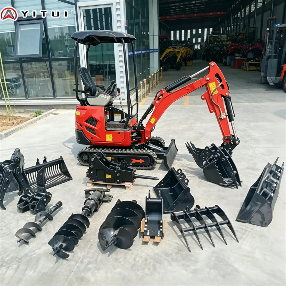 YITUI 2 Ton Mini Excavator, Fast Delivery, Euro 5 Standard Engine, Variety of Auxiliary Tools, Customized Model