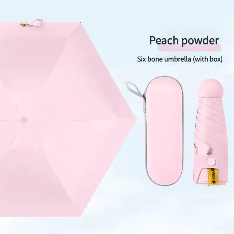 Sombrilla Compacta de Viaje Ultraligera con Protección UV y Diseño Portátil