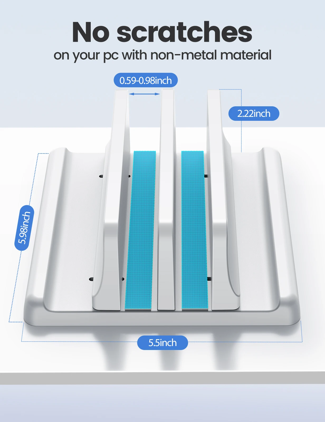 Vertical Laptop Stand Adjustable Holder For MacBook Air M1 Mac Book Pro Lenovo Huawei HP Dell iPad Notebook Tablet