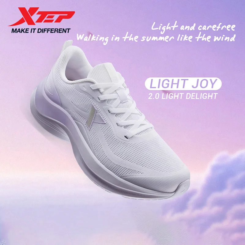 Xtep Running Shoes Women Summer Comfortable Lightweight Mesh Rebound Cushioning Breathable Sports Shoes 875218110014 womens sneakers running shoes