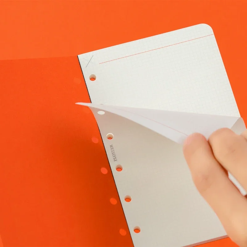 PLOTTER Mini 6 Ring Binder Refill Pages-A7 Size, Tearable, Acid-Free Paper, Lightweight and Non-bleeding for Planner Journals