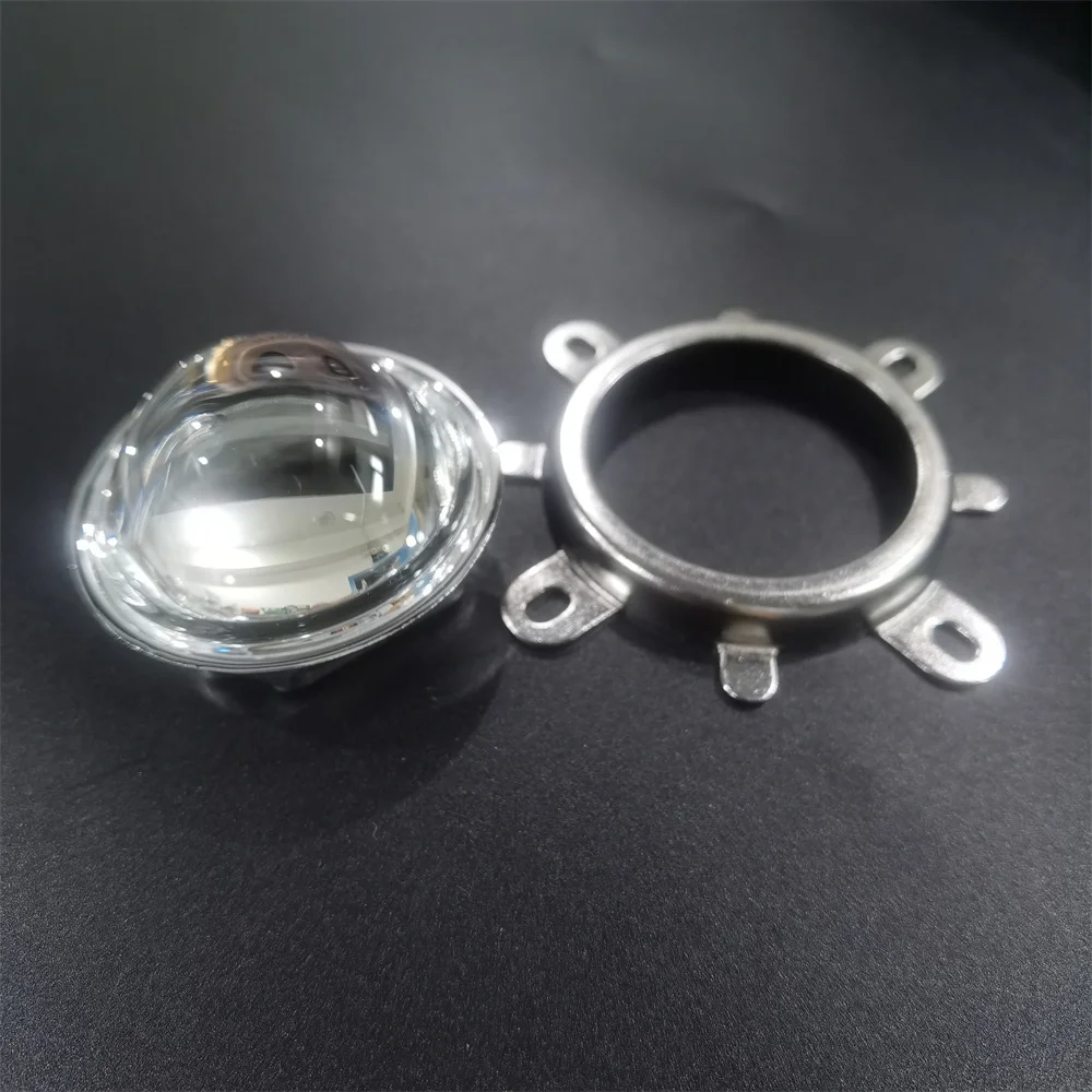 LED Lens Optical Glass Reflector Collimator with Fixed Bracket