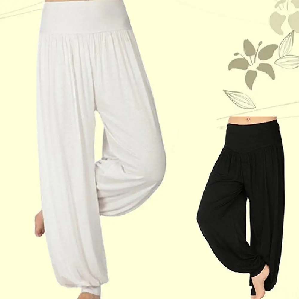 Vintage Sportswear Women's Harem Pants Yoga Loose Long Pants Belly Dance Boho Sports Wide Trousers Yoga Clothing sports leggings sports pants yoga pants