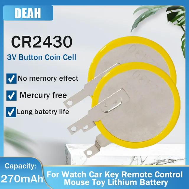 10PCS CR2430 3V Lithium Batteries Button Battery High-capacity Remote  Control Toy CR2430 Battery - AliExpress