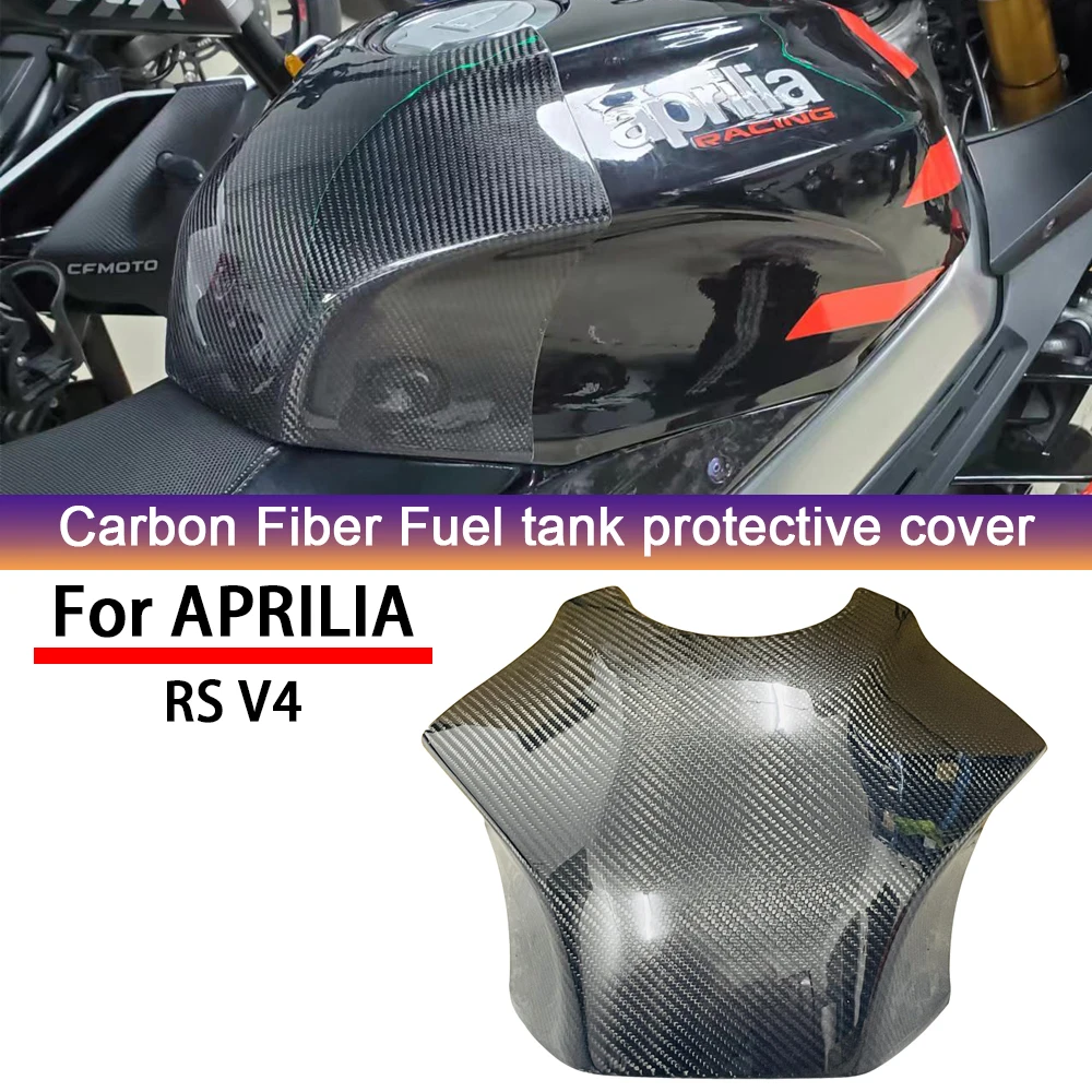 Passend für Apulia RSV4/TUONO V4 100 % Kohlefaser-Kraftstofftank-Schutzabdeckung, Motorrad-Modifikation 2022–2023