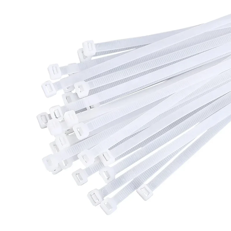 Self-locking Plastic Nylon Tie 3*100 3*150 4*200 Cable Tie Fastening Ring Zip Wraps Strap Nylon Cable Set 250/1000PCS