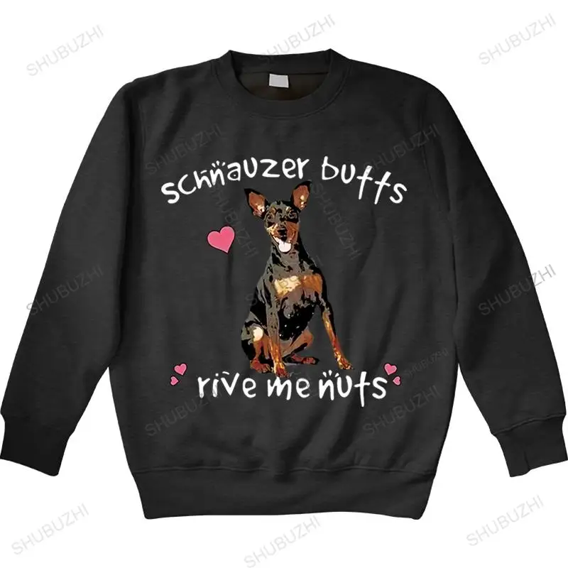 Felpa Autunnale Da Uomo Felpa Con Cappuccio Nera Schnauzer Butts Drive Me Nuts Drop Shipping Felpa Autunnale Da Uomo Felpa Con Cappuccio Autunnale Da 