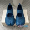 Fashion Pink Knitted Mesh Split Toe Flat Casual Shoes Summer Women Front Tripper Mary Jane Sweet Girl Outdoor Sneakers 4