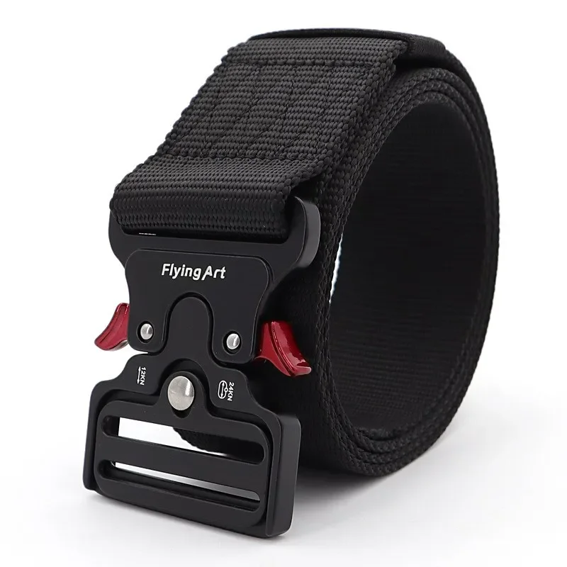 Belt Military Nylon Tactical 50MM Wide Outdoor Training Pants Accessories Waistband Unisex elastic belt 50MM