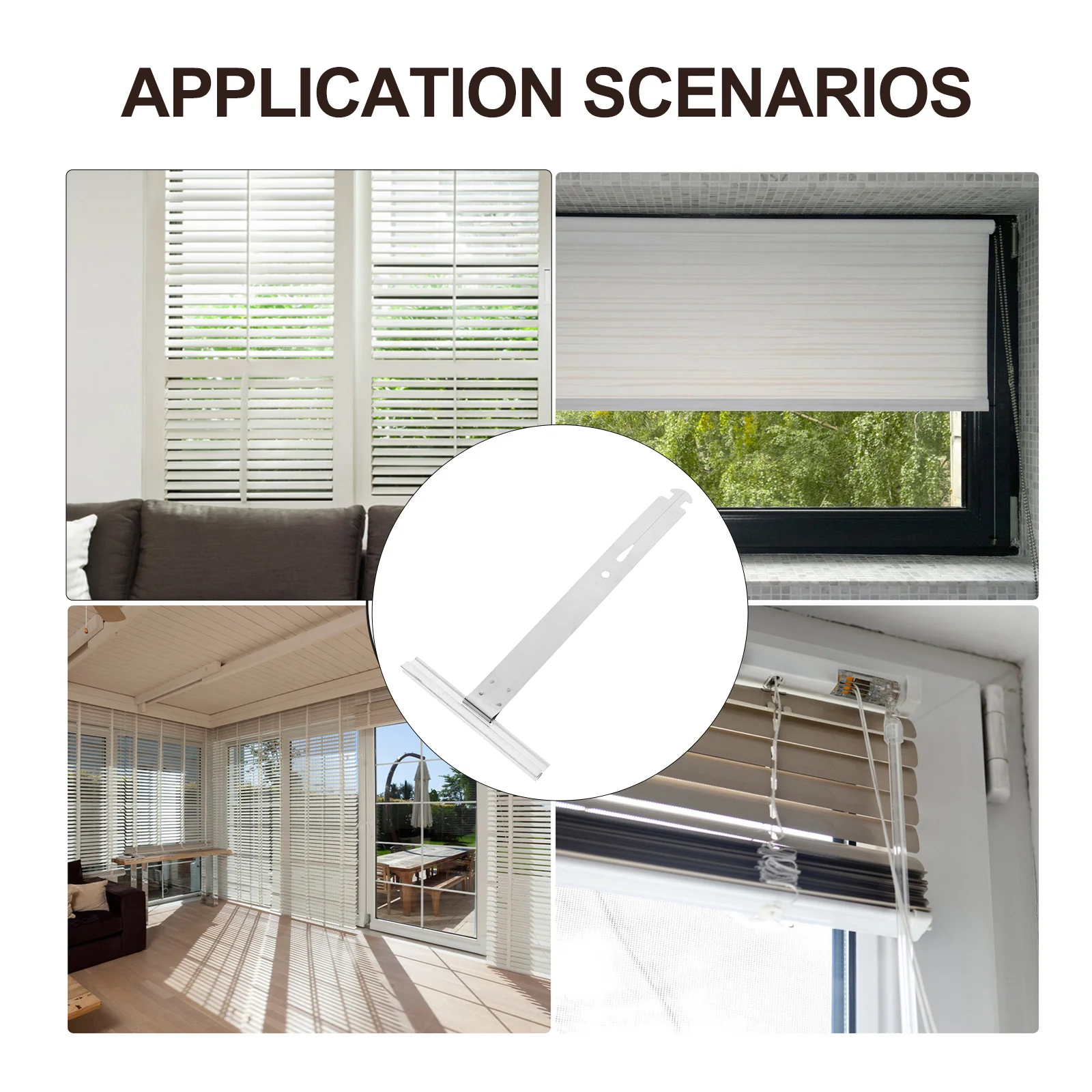 4 Pcs Roller Shades Shutter Window Shutters Parts Repair Patch Spring Accessories Blank 2000X1000X070CM Silver roller shutter repair parts