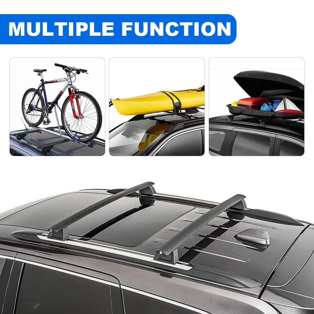 Porte-bagages de toit avec barres transversales, accessoires de voiture  avec serrure antivol pour Jeep Grand Cherokee 2011 – 2021 2012 2013 -  AliExpress