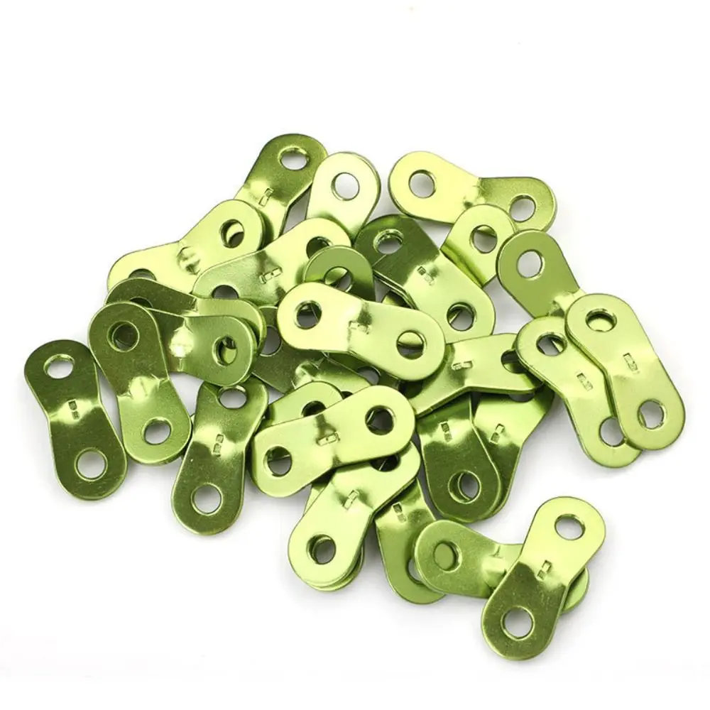 10 Stück Zelts eil spanner aus Aluminium legierung Camping rutsch feste Kabel verschluss schnallen Doppel löcher Winds eil Erdnuss stopper – Detail 9