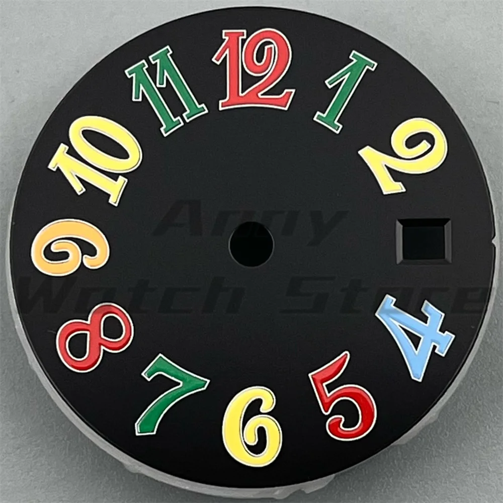 Black and White 29mm Watch Dial