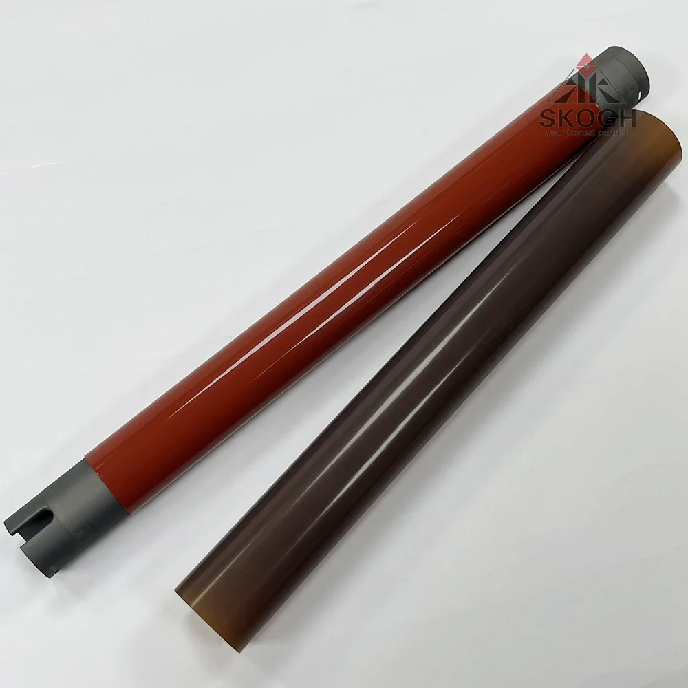 1Set Upper Fuser Roller + Fuser Film Sleeve For Xerox WC 6600 6605 C400 C405 Spare Parts