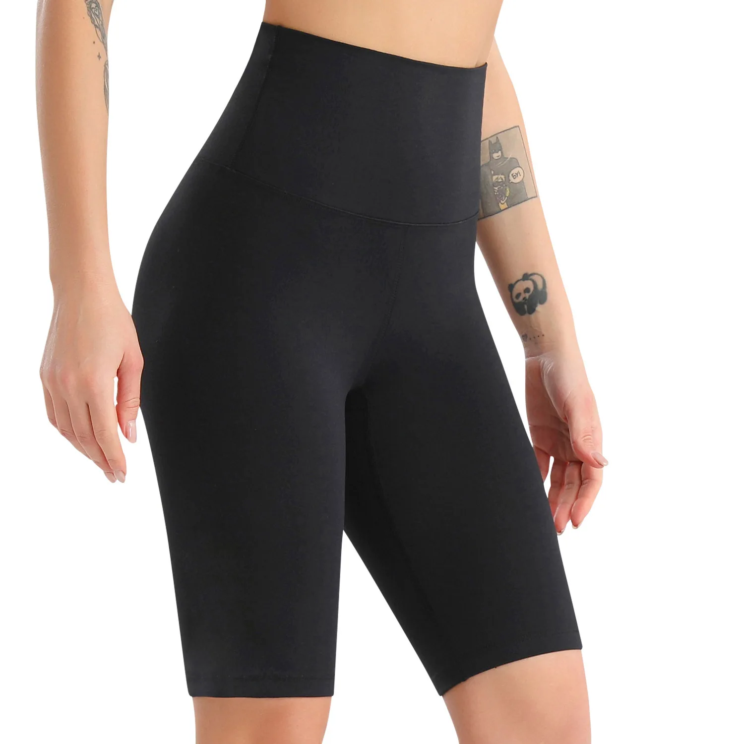 

Outdoor cycling tight yoga pants women's high-waisted hip lift fitness pants Sweat running quick dry sports fifth pants