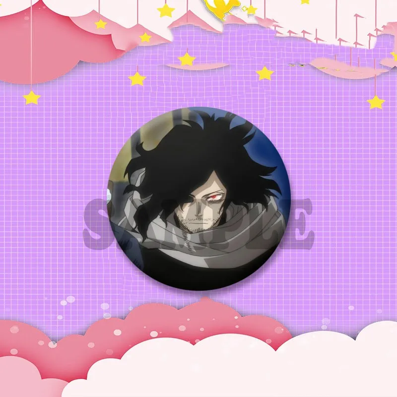 Game Anime Shota Aizawa Cosplay Abzeichen Pin SPTE Kunststoff Snap-in Brosche Zubehör Tasche Hut Deko Schmuck Geschenke – Detail 13