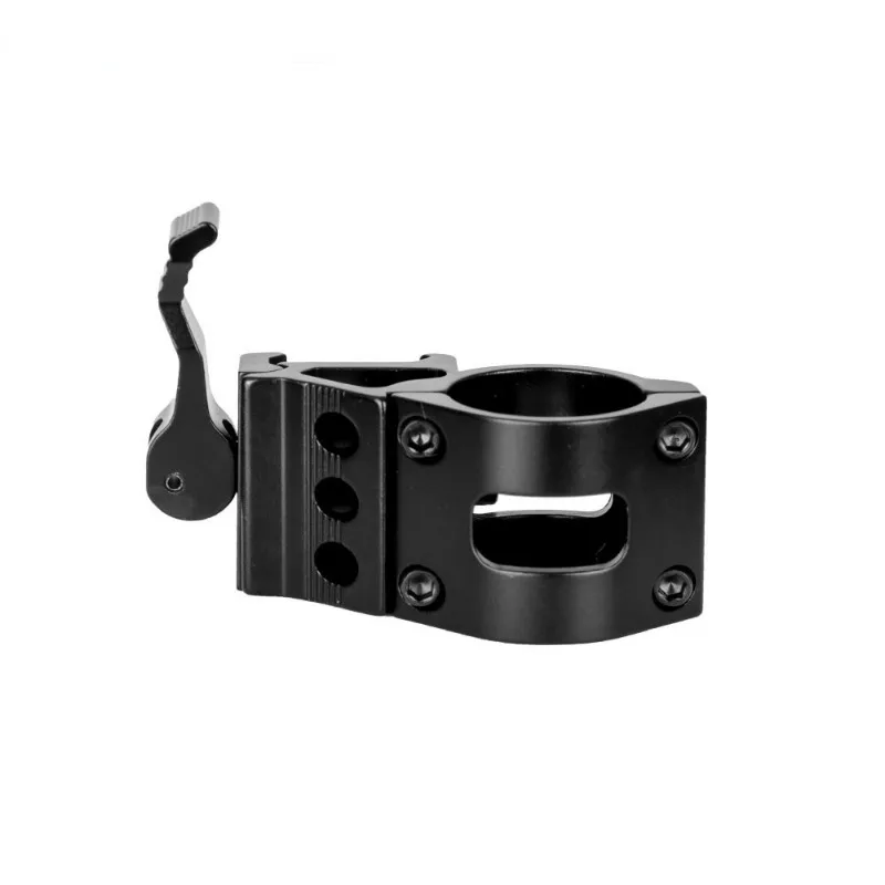 30mm 45 Degree Offset Flashlight Scope Mount Ring Holder For 20mm Picatinny Weaver Rail Quick Release Button Hunting Airsoft