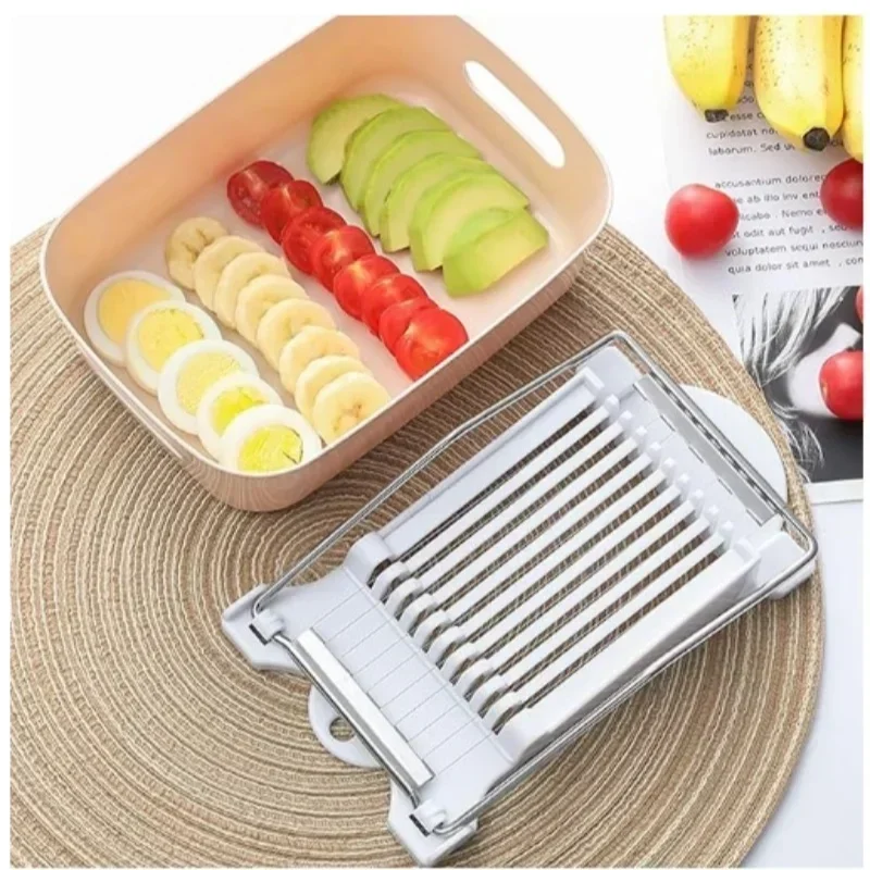 Multifunctional Luncheon Meat Slicer Stainless Steel Fruit Slicer Household Egg Hot Dog Cheese Kitchen Tools