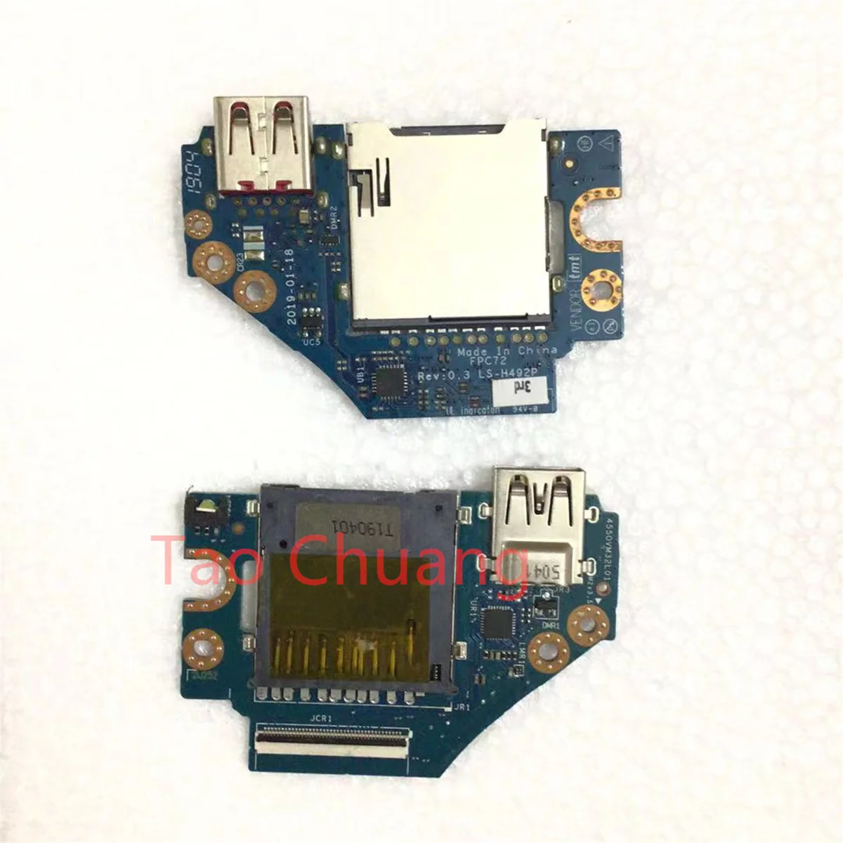 

FOR HP Shadow Genie 5 17-CB 17-CB1273NG TPN-C144 USB Board SD Card Reader Board LS-H492P
