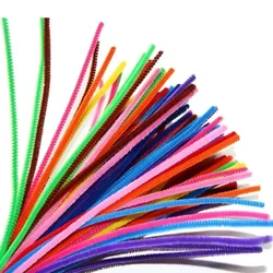 Vibrant Chenille Stems for Creative Art and Craft Projects - Bulk Pack of 100/50 Pieces (Random mixed)