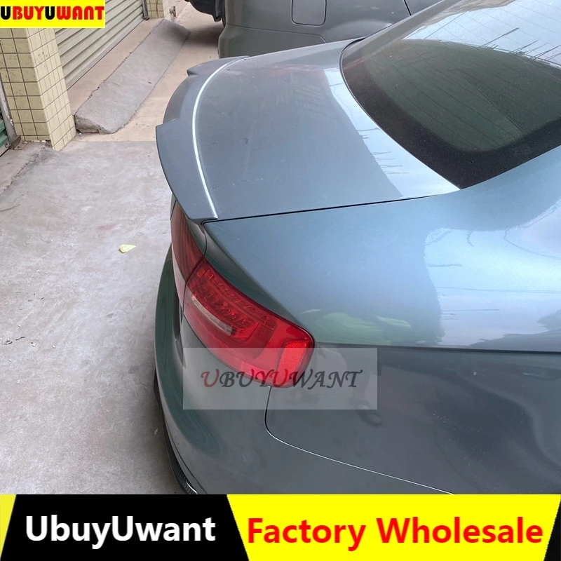 Ubuyuwant V Style Spoiler Posteriore Per Audi A4 B8 B8.5 2009-2016 Abs Car Tail Trunk Boot Wing Decoration Car Styling