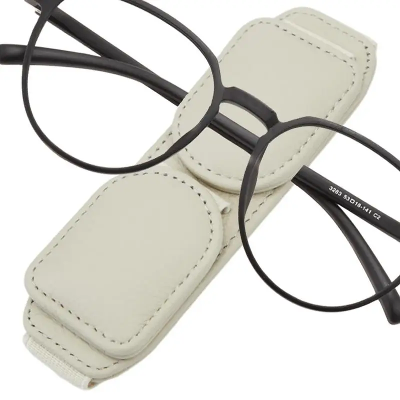 

Автомобильный держатель для очков, зажим, держатели для солнцезащитных очков для автомобиля, портативная кожаная вешалка, зажим для автомобильных очков, многоразовые зажимы для солнцезащитных очков