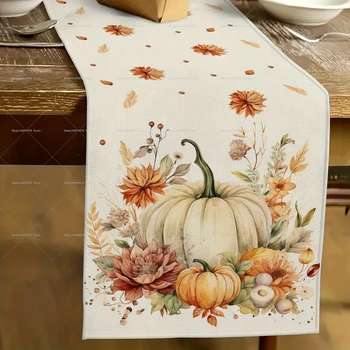 Pumpkin Leaf Table Runner 1
