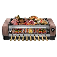 1800W Household Electric Grill Oven Multifunctional Automatic Barbecue machine Indoor Roast Meat Dish Plate 1