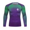 Cody Wholesale Top Sell Mma Rash Guard Custom Stylish Men's purple Compression Sportswear Bjj Rash Guard Running Sportsuits 6