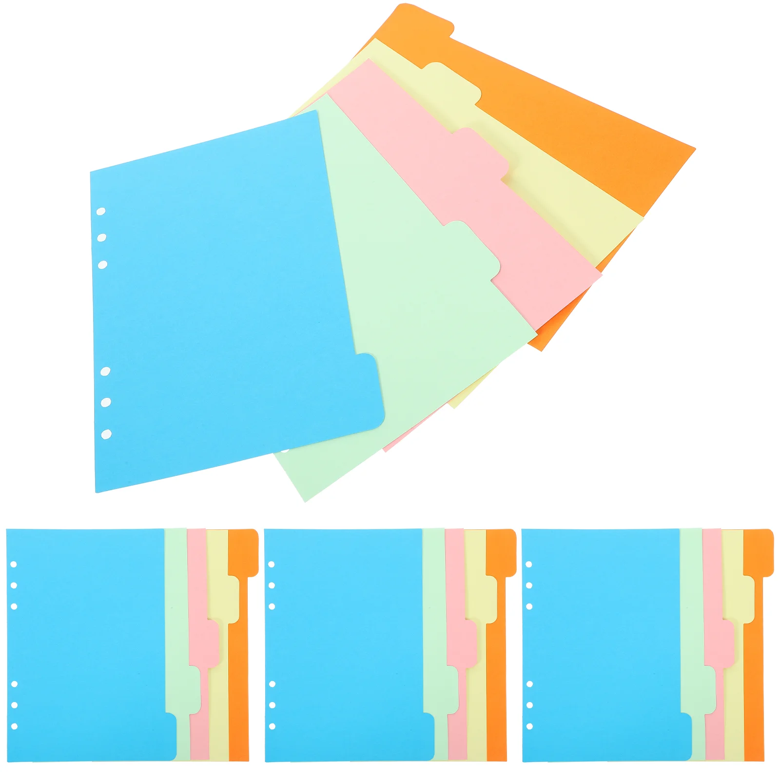 

18 Pcs Notepad Divider Tabs Colored Binder Dividers Paper Index Detachable Notebook