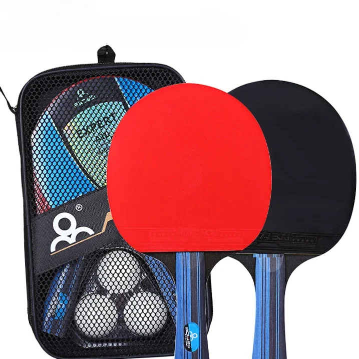 

Двусторонний набор ракеток для настольного тенниса с обратным клеем для начинающих учеников