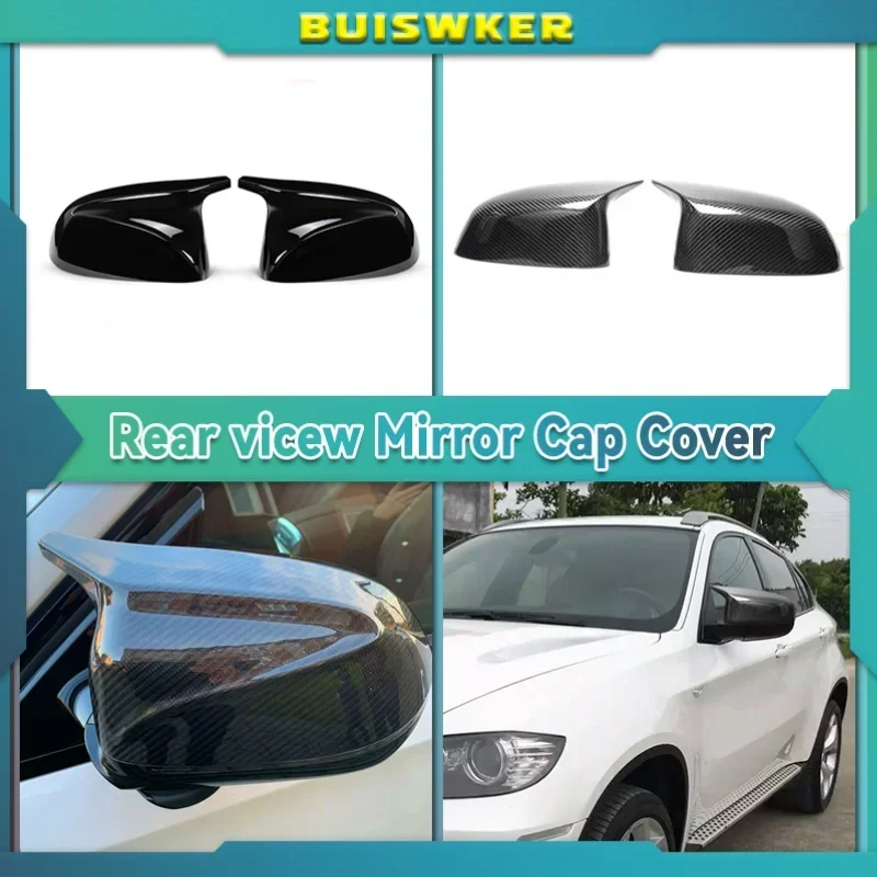 Per Bmw X5 G05 X4 G02 X3 G01 2018 ~ 2020 Car Rear View Side Wing Mirror Cap Gloss Black Cover Di Ricambio Accessori Auto 2019