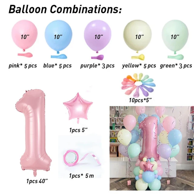 Palloncini Foil con numero rosa da 40 pollici decorazioni per feste di buon  compleanno bambini ragazza 1 2 3 4 5 6 7 8 9 anni unicorno amaretto Globos  - AliExpress