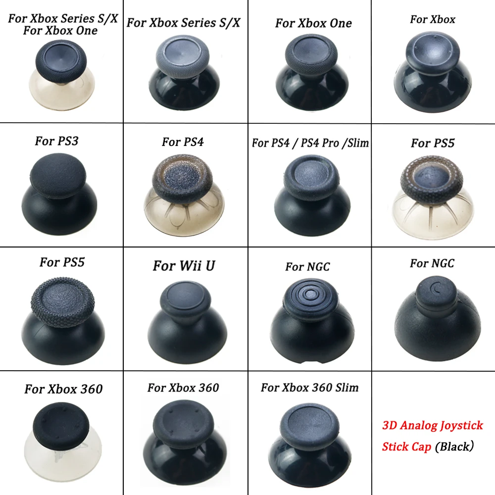 1PcsReplacementControllerAnalogThumbstickGripCapMushroomButton