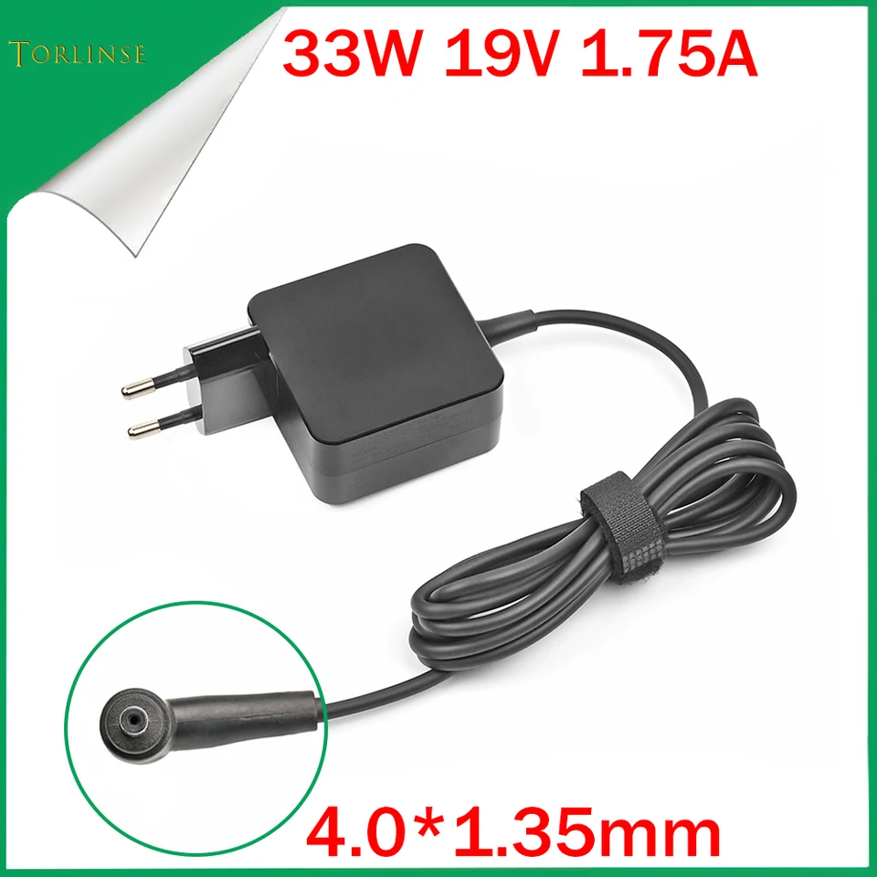Caricabatterie 33W Per ASUS L203 L402 R543 W202 R540 - Alimentatore AC 19V 1.75A Con Spinotto 4.0x1.35mm, Nero - 3