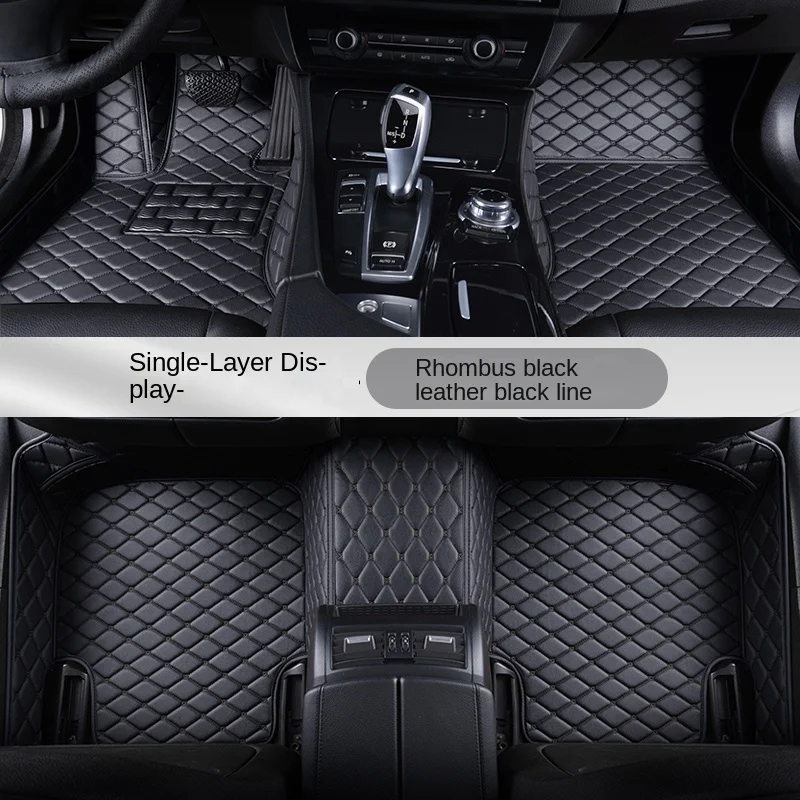 

Из искусственной кожи индивидуальные автомобильные коврики для Audi A8 A8L 4H2 4H8 4HC 4HL 5 мест 2011-2017 4N2 4N8 4NX аксессуары для интерьера