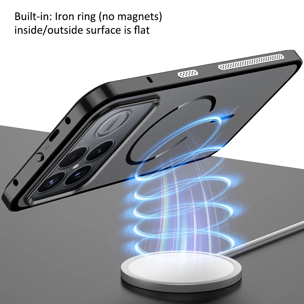 Aluminium Alloy Metal Frame Bumper + Acrylic Back Protector Case