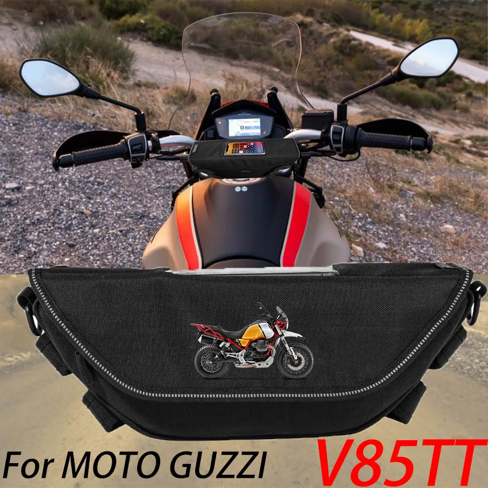 

Для Moto Guzzi V85 TT V85TT Аксессуары для мотоцикла водонепроницаемая и пылезащитная сумка для хранения руля сумка для навигации