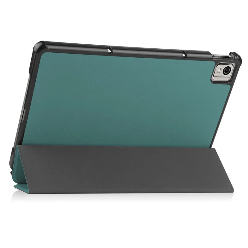 tri-dobrável suporte magnético flip capa para funda
