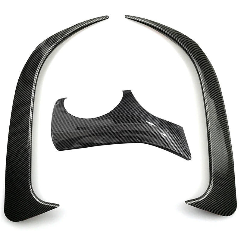 3 Pcs Car Accessories: 2 Pcs Look Rear Bumper Spoiler Air Vent Cover & 1 Dashboard Driver Side Decoration Cover