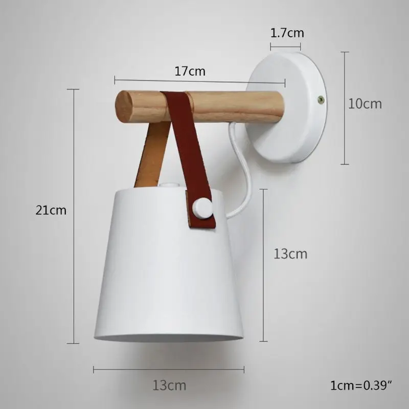 

Nordic LED Wall Lamp Hanging Sconce Modern Bedside Light For Living Room Re