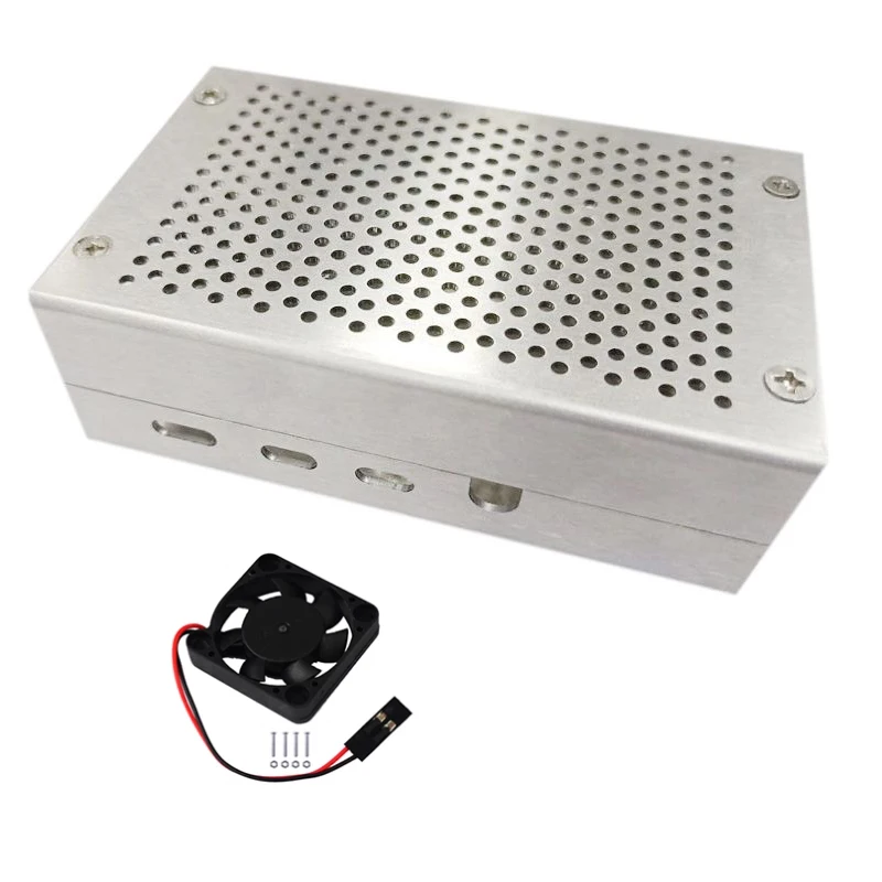 Raspberry Pi Aluminum Shell Case with Mesh Heat Dissipation