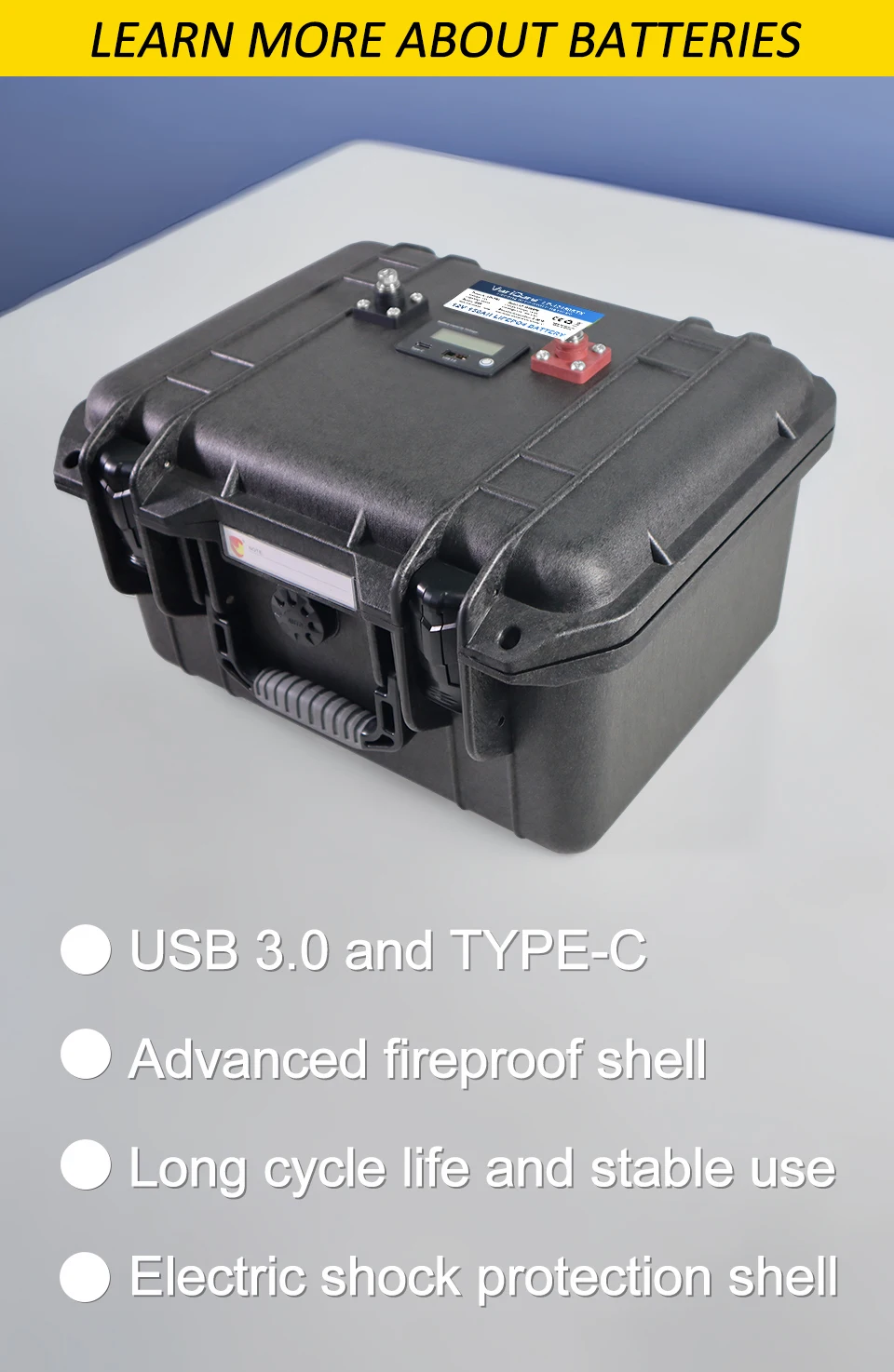 12v/12.8V 150Ah 100Ah LiFePO4 Battery 4s Multifunctional Portable suitcase Batte