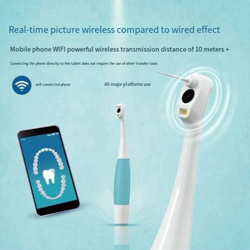 Visual Teeth Mirror HD Wifi Visual Intelligence Teeth Endoscope Examiner Waterproof Oral Endoscope Durable